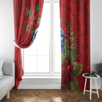 Aussie Superb Fairywren Bird Window Curtain Aboriginal Inspired Christmas - Aussie Hoodie