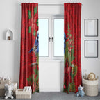 Aussie Superb Fairywren Bird Window Curtain Aboriginal Inspired Christmas - Aussie Hoodie