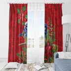 Aussie Superb Fairywren Bird Window Curtain Aboriginal Inspired Christmas - Aussie Hoodie