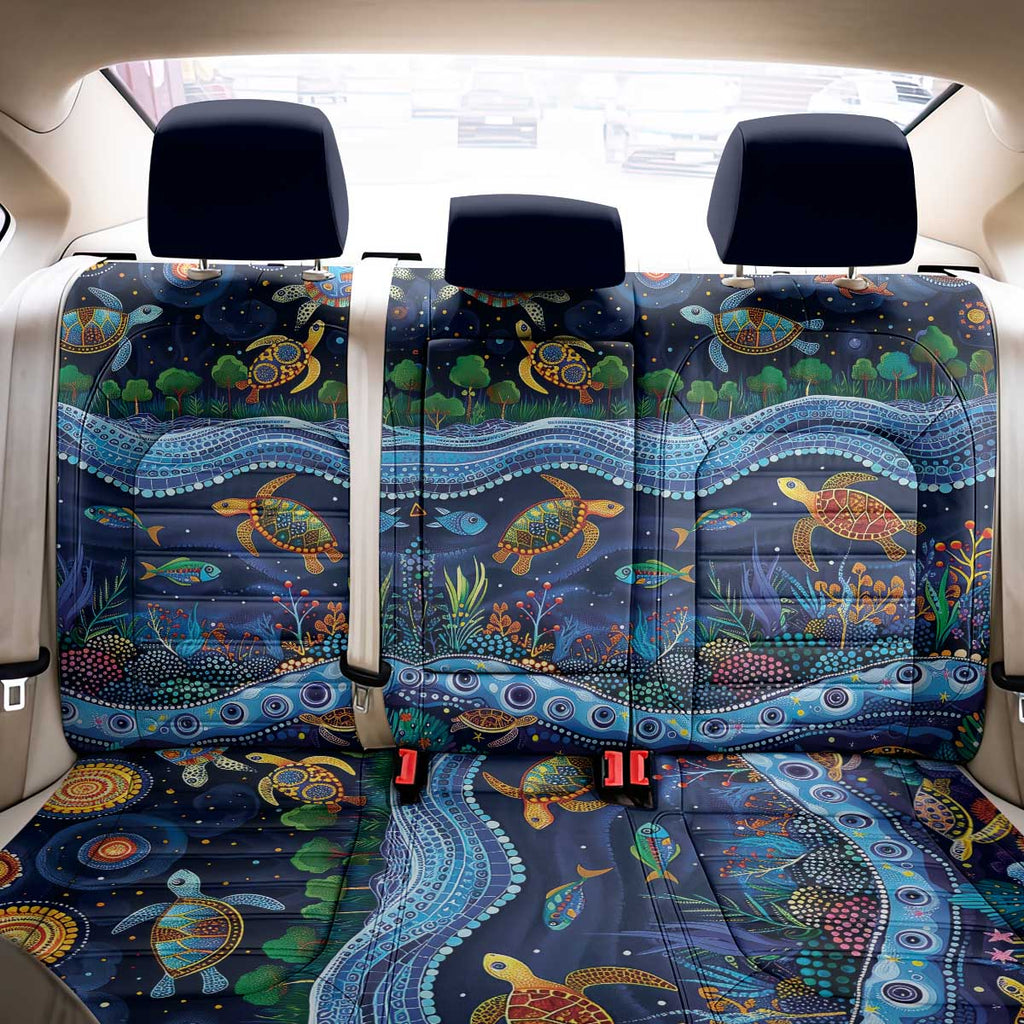 Australian Landscapes Back Car Seat Cover Aboriginal Dreamtime Story