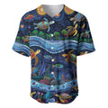 Australian Landscapes Baseball Jersey Aboriginal Dreamtime Story