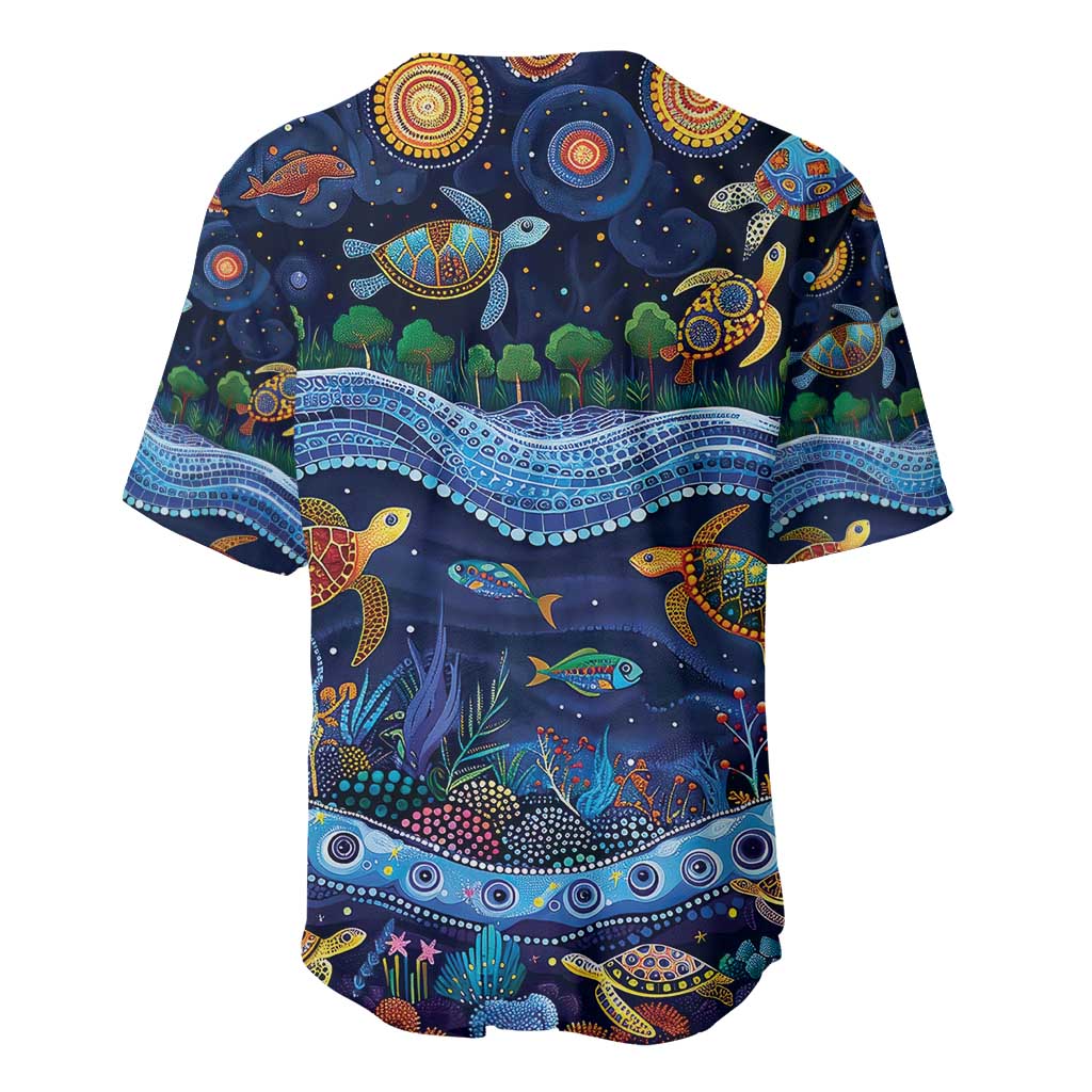 Australian Landscapes Baseball Jersey Aboriginal Dreamtime Story