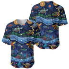 Australian Landscapes Baseball Jersey Aboriginal Dreamtime Story