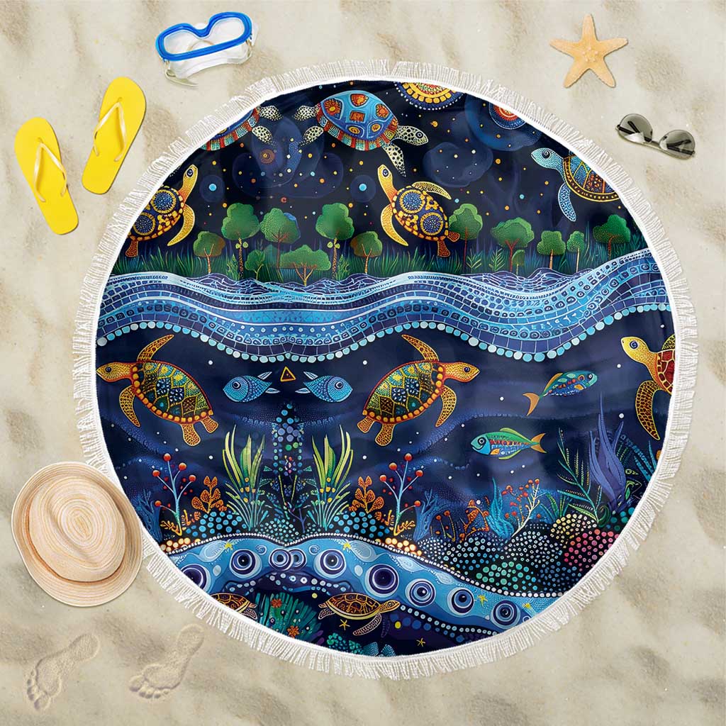 Australian Landscapes Beach Blanket Aboriginal Dreamtime Story