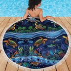 Australian Landscapes Beach Blanket Aboriginal Dreamtime Story