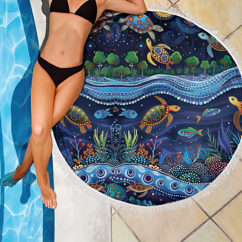 Australian Landscapes Beach Blanket Aboriginal Dreamtime Story