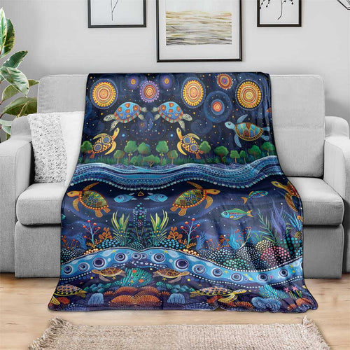 Australian Landscapes Blanket Aboriginal Dreamtime Story