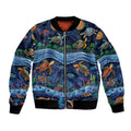 Australian Landscapes Bomber Jacket Aboriginal Dreamtime Story