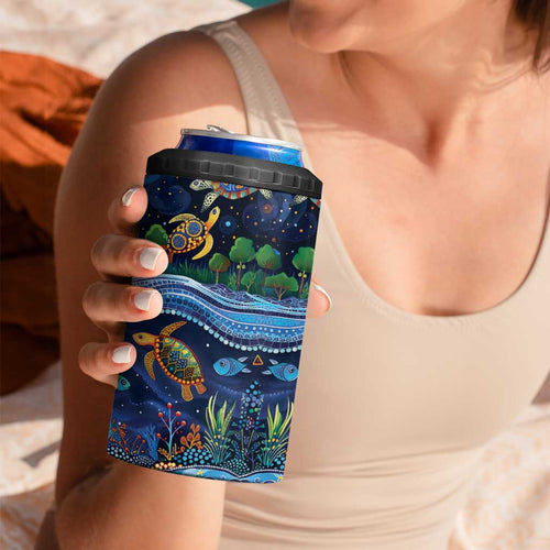 Australian Landscapes 4 in 1 Can Cooler Tumbler Aboriginal Dreamtime Story