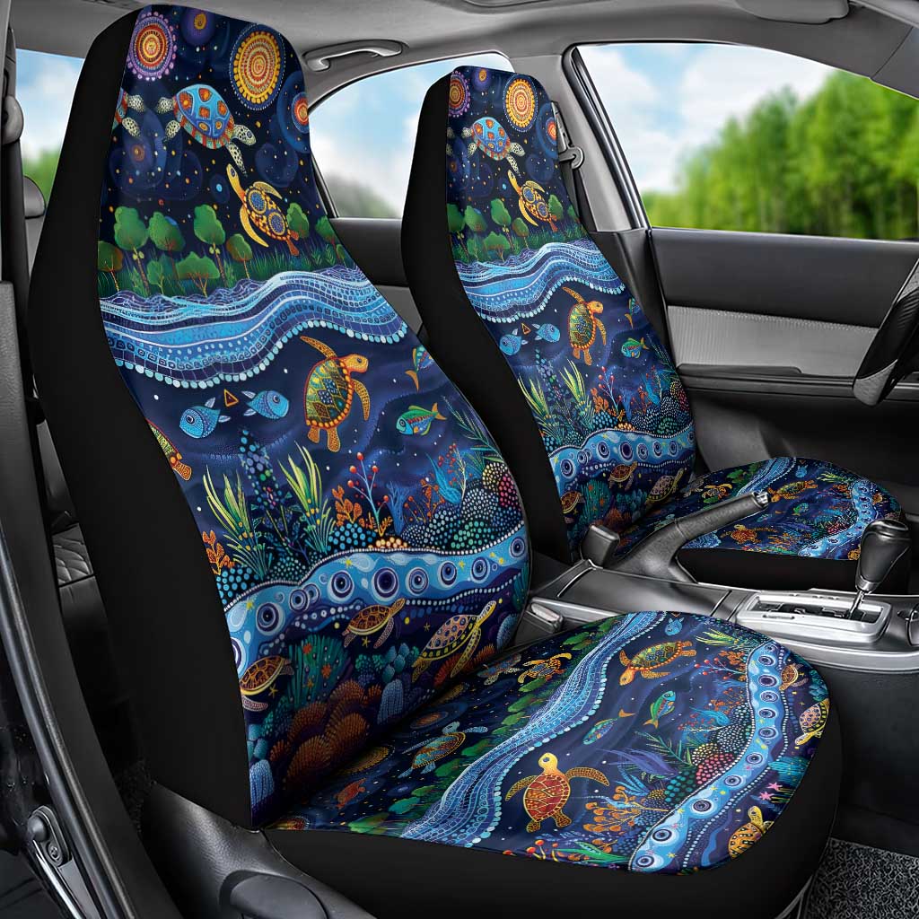 Australian Landscapes Car Seat Cover Aboriginal Dreamtime Story
