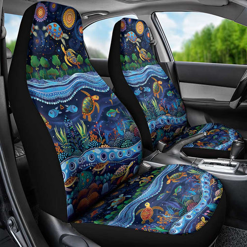 Australian Landscapes Car Seat Cover Aboriginal Dreamtime Story