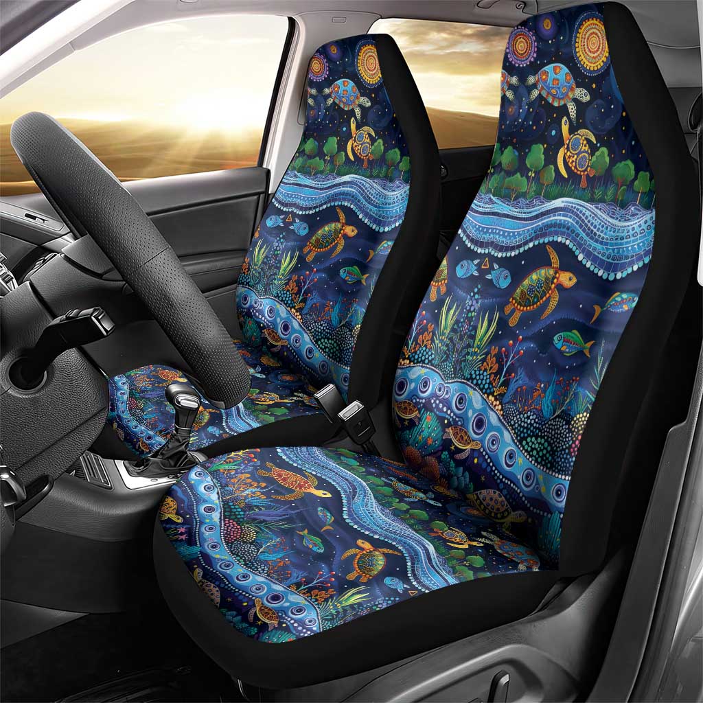 Australian Landscapes Car Seat Cover Aboriginal Dreamtime Story