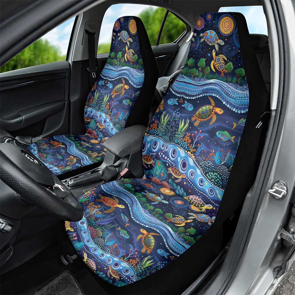 Australian Landscapes Car Seat Cover Aboriginal Dreamtime Story