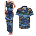 Australian Landscapes Couples Matching Tank Maxi Dress and Hawaiian Shirt Aboriginal Dreamtime Story