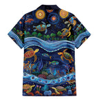 Australian Landscapes Family Matching Mermaid Dress and Hawaiian Shirt Aboriginal Dreamtime Story