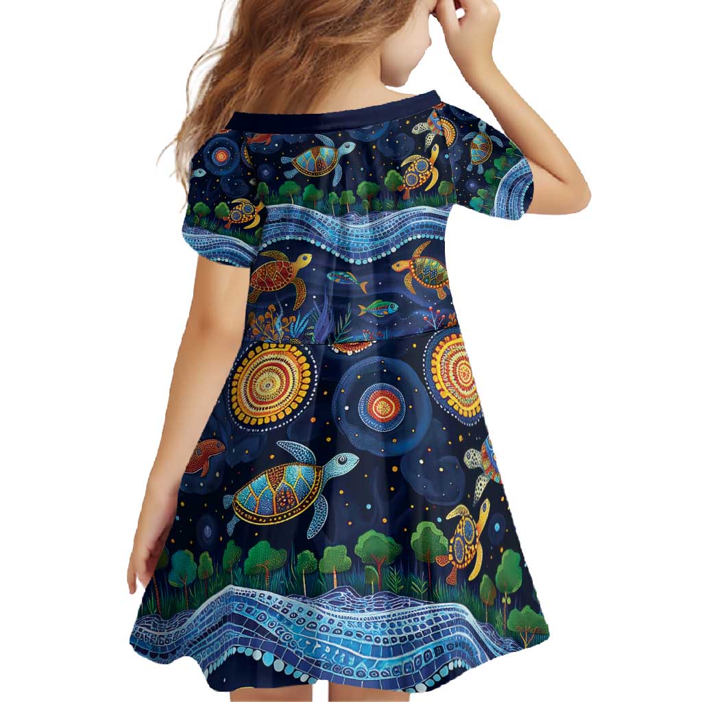 Australian Landscapes Family Matching Off Shoulder Maxi Dress and Hawaiian Shirt Aboriginal Dreamtime Story