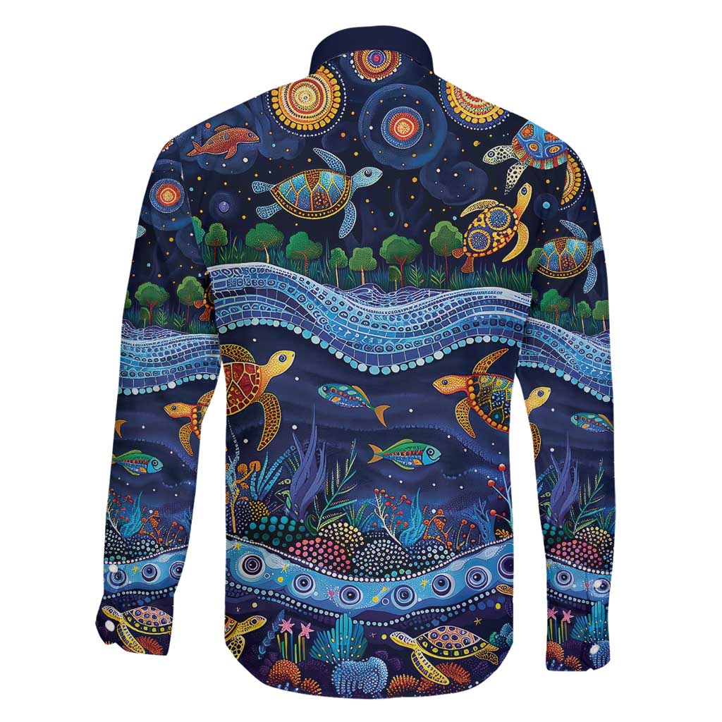 Australian Landscapes Family Matching Puletasi and Hawaiian Shirt Aboriginal Dreamtime Story