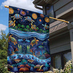 Australian Landscapes Garden Flag Aboriginal Dreamtime Story