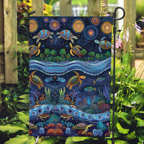 Australian Landscapes Garden Flag Aboriginal Dreamtime Story