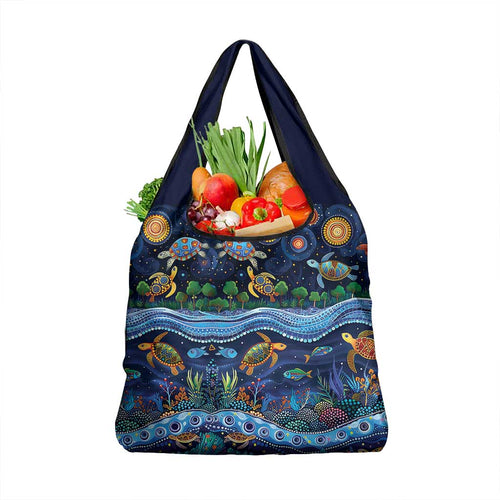 Australian Landscapes Grocery Bag Aboriginal Dreamtime Story