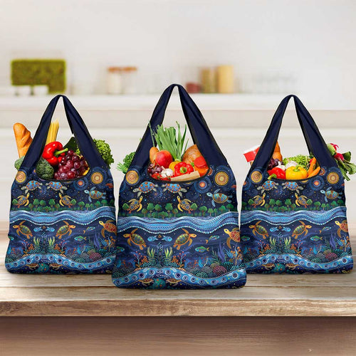Australian Landscapes Grocery Bag Aboriginal Dreamtime Story