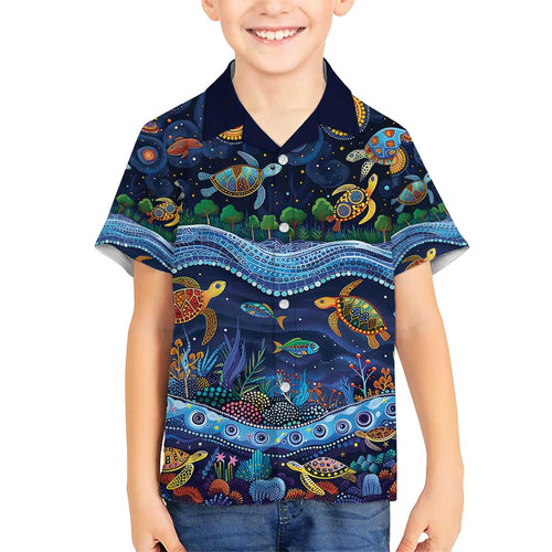 Australian Landscapes Hawaiian Shirt Aboriginal Dreamtime Story