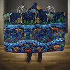 Australian Landscapes Hooded Blanket Aboriginal Dreamtime Story