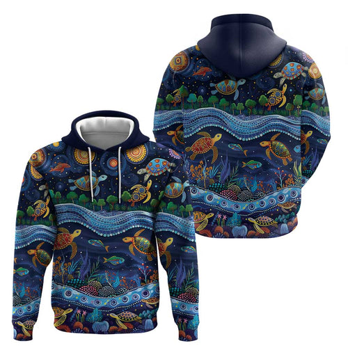 Australian Landscapes Hoodie Aboriginal Dreamtime Story