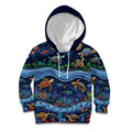 Australian Landscapes Kid Hoodie Aboriginal Dreamtime Story