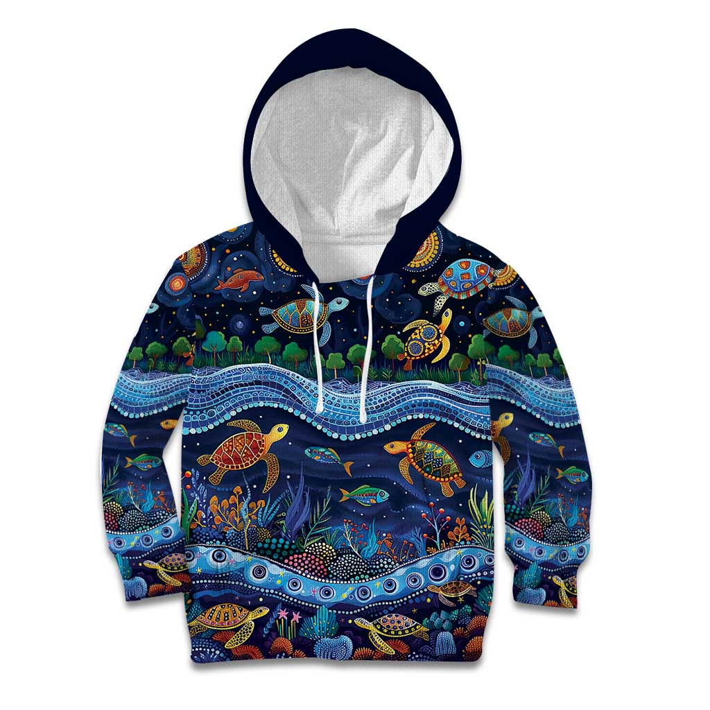 Australian Landscapes Kid Hoodie Aboriginal Dreamtime Story