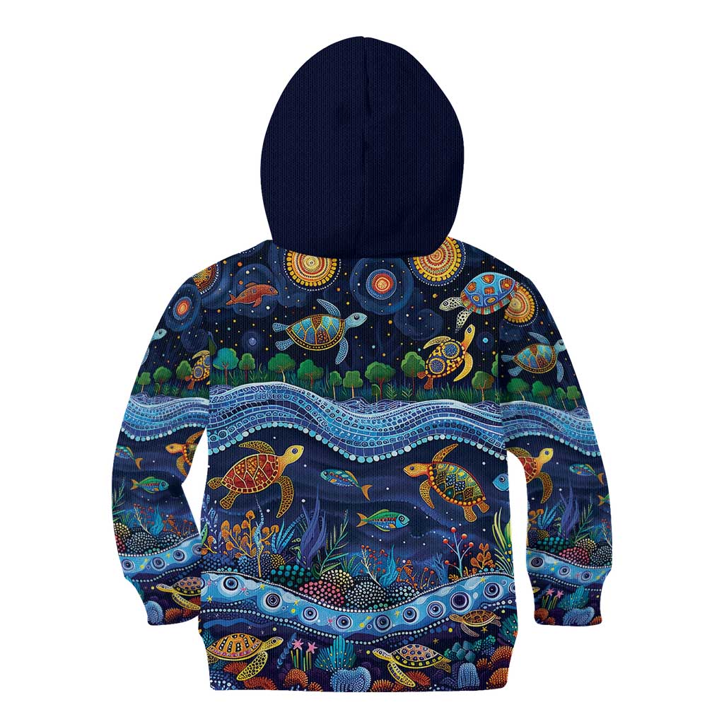 Australian Landscapes Kid Hoodie Aboriginal Dreamtime Story