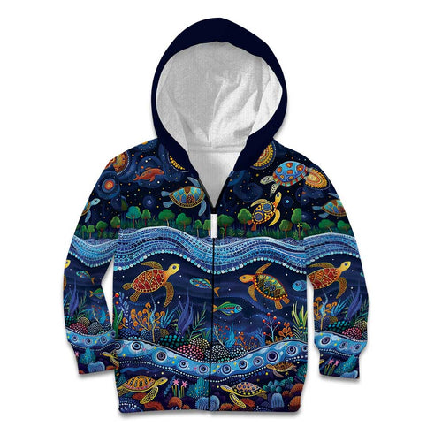 Australian Landscapes Kid Hoodie Aboriginal Dreamtime Story
