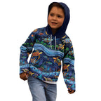 Australian Landscapes Kid Hoodie Aboriginal Dreamtime Story