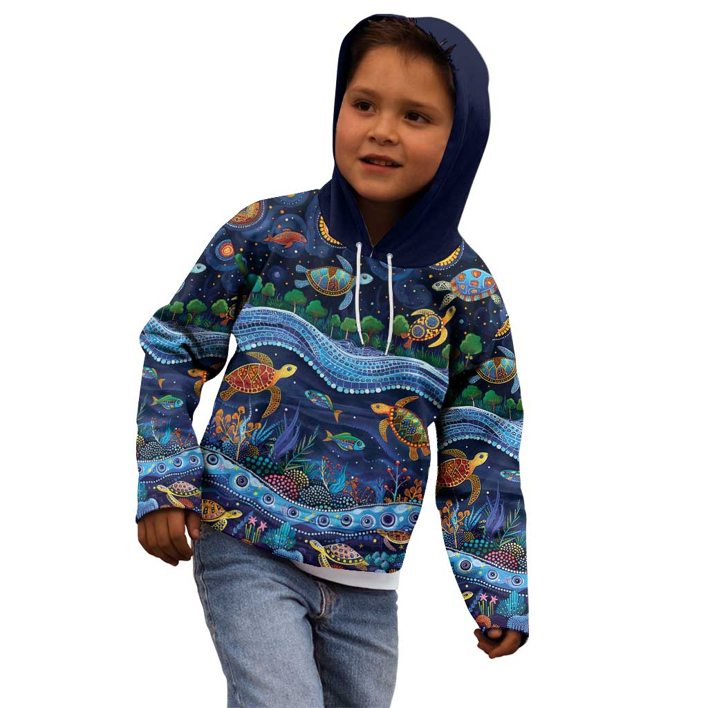 Australian Landscapes Kid Hoodie Aboriginal Dreamtime Story