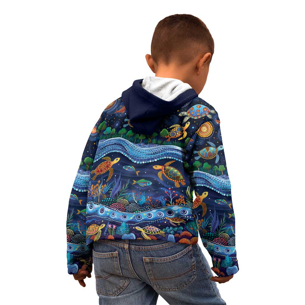 Australian Landscapes Kid Hoodie Aboriginal Dreamtime Story