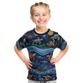 Australian Landscapes Kid T Shirt Aboriginal Dreamtime Story