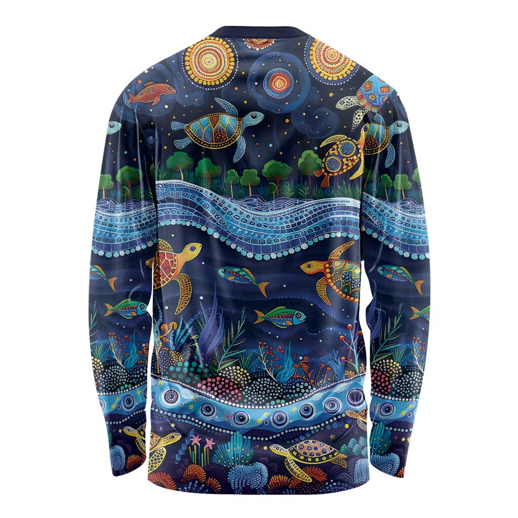 Australian Landscapes Long Sleeve Shirt Aboriginal Dreamtime Story