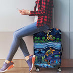 Australian Landscapes Luggage Cover Aboriginal Dreamtime Story