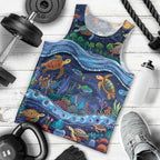 Australian Landscapes Men Tank Top Aboriginal Dreamtime Story