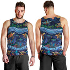 Australian Landscapes Men Tank Top Aboriginal Dreamtime Story