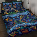 Australian Landscapes Quilt Bed Set Aboriginal Dreamtime Story