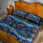 Australian Landscapes Quilt Bed Set Aboriginal Dreamtime Story