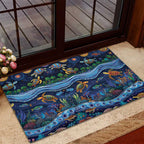 Australian Landscapes Rubber Doormat Aboriginal Dreamtime Story