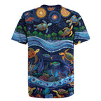 Australian Landscapes Rugby Jersey Aboriginal Dreamtime Story