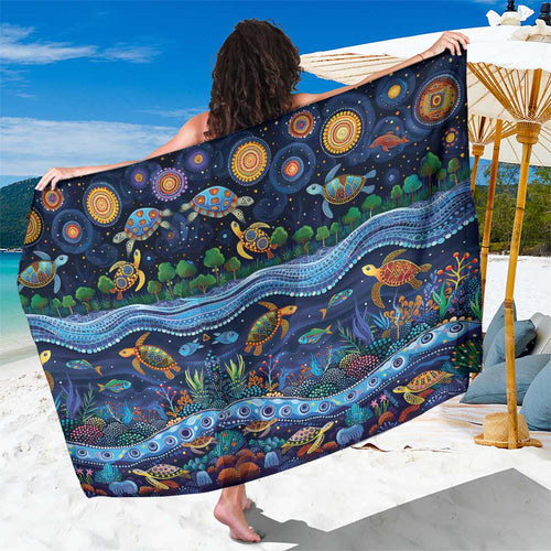 Australian Landscapes Sarong Aboriginal Dreamtime Story