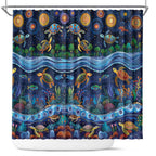Australian Landscapes Shower Curtain Aboriginal Dreamtime Story