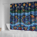 Australian Landscapes Shower Curtain Aboriginal Dreamtime Story