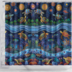 Australian Landscapes Shower Curtain Aboriginal Dreamtime Story