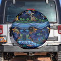 Australian Landscapes Spare Tire Cover Aboriginal Dreamtime Story