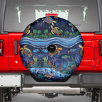 Australian Landscapes Spare Tire Cover Aboriginal Dreamtime Story